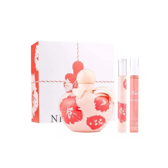 Nina Ricci Gift Set 50ml Nina Fleur EDT Spray + 10ml Nina Fleur EDT Rollerball + 10ml Nina EDT Rollerball