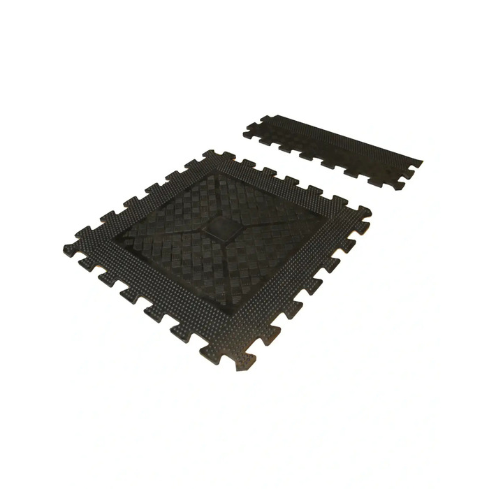 Rubber Interlocking Gym Floor