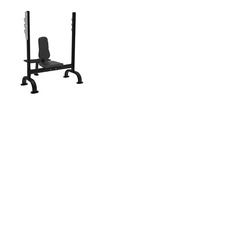 Olympic Shoulder Bench Black Steel Home Training
