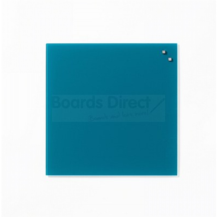 NAGA Magnetic Glass Noticeboard AQUA GREEN 45 x 45cm
