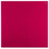 NAGA Magnetic Glass Noticeboard RASPBERRY RED 100 x 100cm