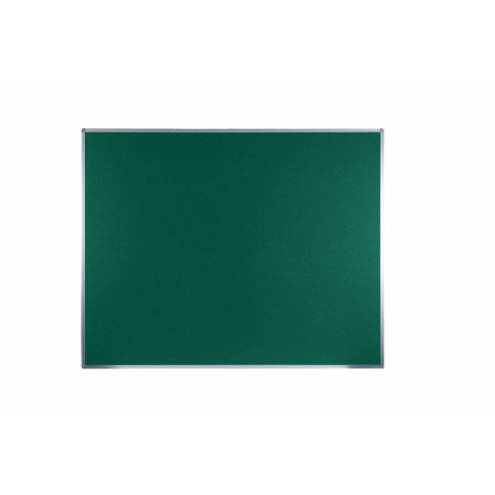 Boards Direct Felt Noticeboard Aluminium Frame 1500 x 1200mm GREEN