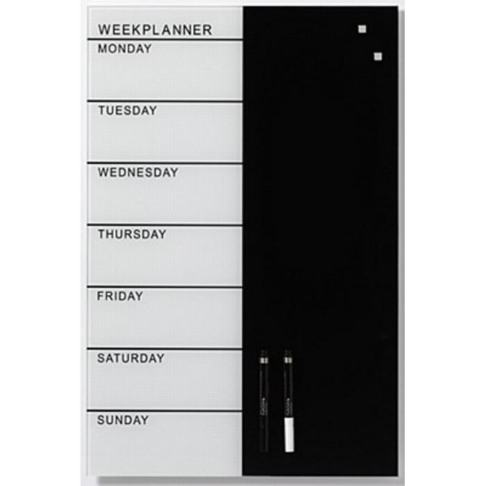 Naga Magnetic Glass Week Planner 40x60cm