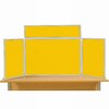 Midi Desk Top Display Stand Grey Frame/Yellow Fabric