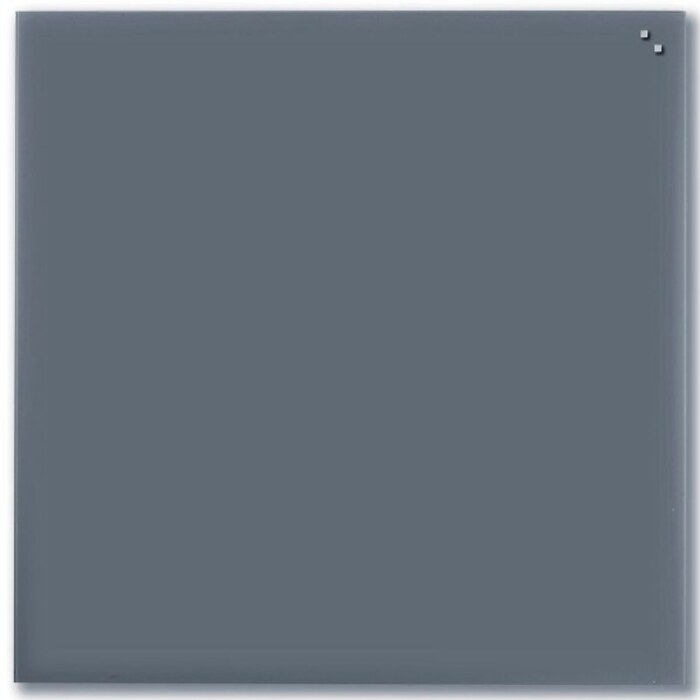 NAGA Magnetic Glass Noticeboard GUNMETAL GREY 100 x 100cm