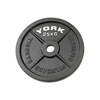 York 25kg Hammertone Cast Iron Olympic Plate