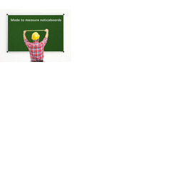 Made to Measure Felt Noticeboard Up to 600x900mm Green Fabric Aluminium Frame
