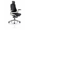 Zure Executive Chair with Headrest Black Fabric