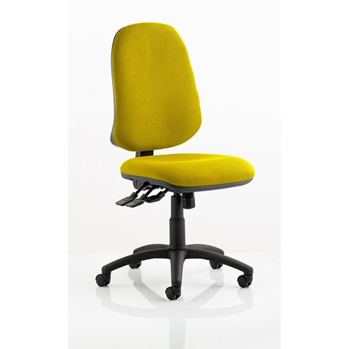 Eclipse XL 3 Lever Task Operator Chair Senna Yelllow fabric