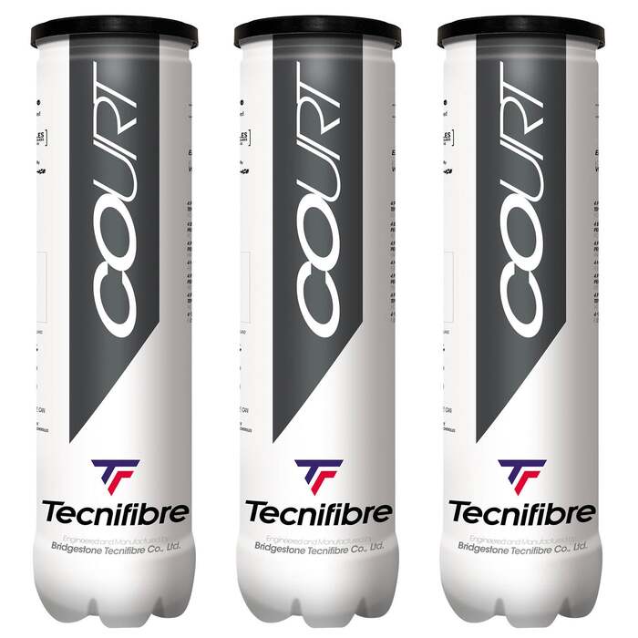 Tecnifibre Court Tennis Balls - 1 Dozen