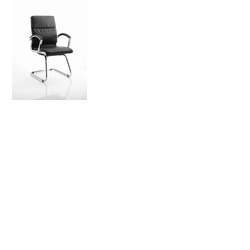 Classic Executive Leather Visitor Chair Black