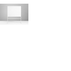 ONE Double Sided Mobile Whiteboard 2007 x 1207mm White Frame