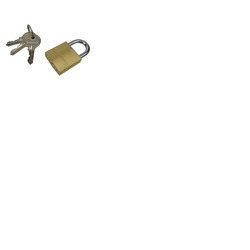 Medium Padlock 32mm with 3 Keys