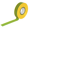 PVC Insulation Tape Green/Yellow - 19mm x