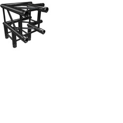 Black Quad Trussing 290 3 Way Corner Prolyte H30 Compatible