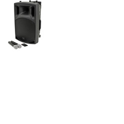 Portable PA with UHF Microphones, USB/SD/FM & Bluetooth 12" Speaker