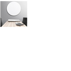 Circular White Glass Board 1000mm Diameter