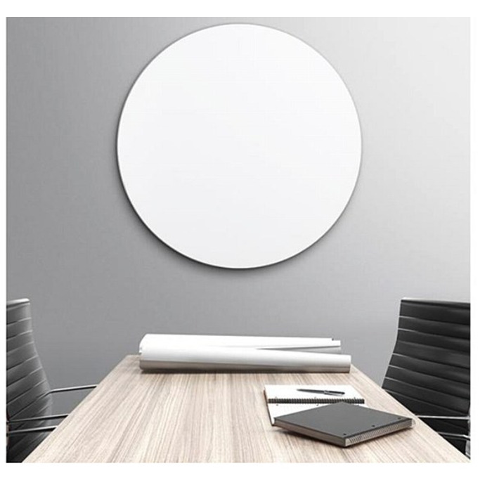 Circular White Glass Board 1000mm Diameter