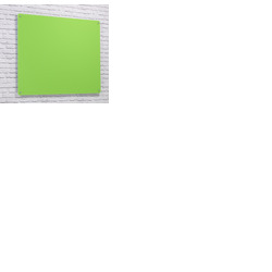 Wall Mounted Glass Board 1000 x 650mm Lime