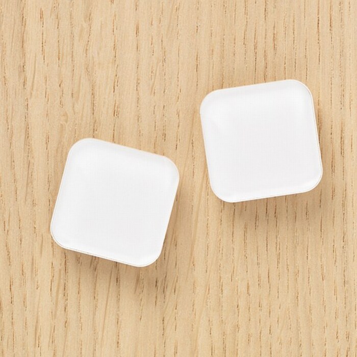 Naga Squircle Acrylic Magnets White Pk 2