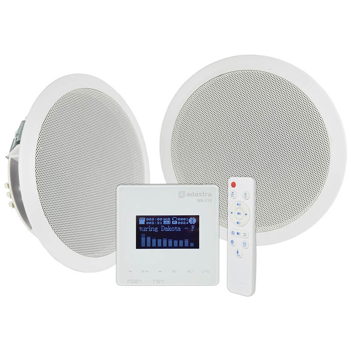 In-Wall Amplifier & Ceiling Speaker Set With 6. 5" Speakers