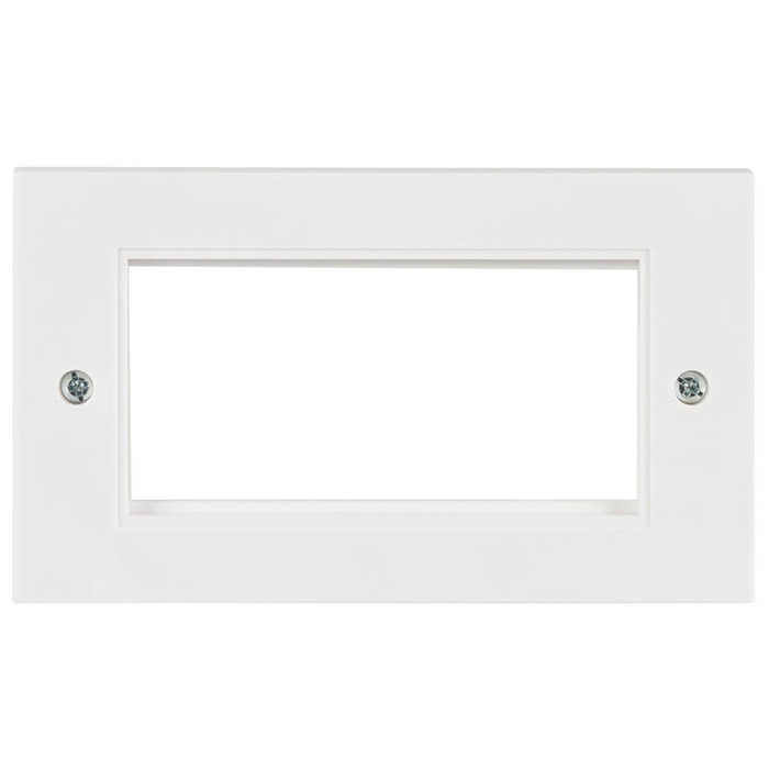 Double Gang Wall Plate Frame for 4 Modules