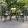 Garden Cast Aluminium Stamford 5 Piece Furniture Set With Cushions