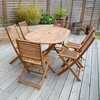 FSC® 100% Certified Acacia Wooden Furniture Patio Oval Table & 6 Chairs (7 Piece Set)