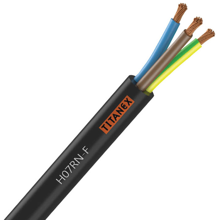1mm 3 Core Rubber Power Cable 100m H07-RNF by TitanEX