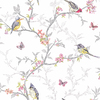 Phoebe Birds Wallpaper White Holden 98080