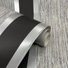 Stripe Wallpaper Black and Silver - Direct Wallpapers E87519