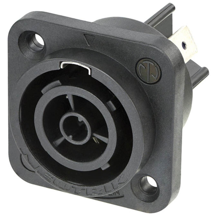 PowerCON TRUE1 Chassis Connector Female - Flat Tab Terminals