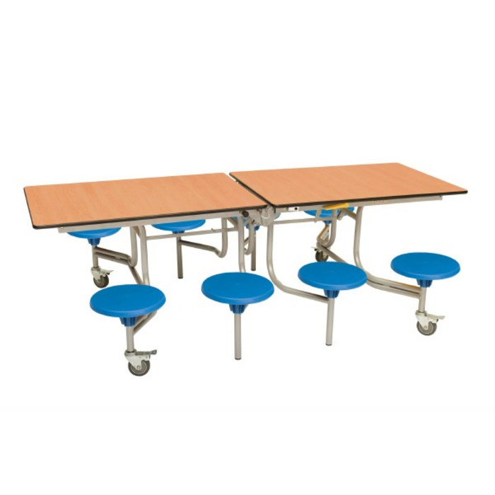 8 Seat Rectangular Mobile Folding Table