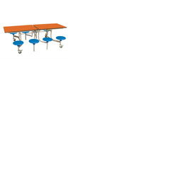 8 Seat Rectangular Mobile Folding Table