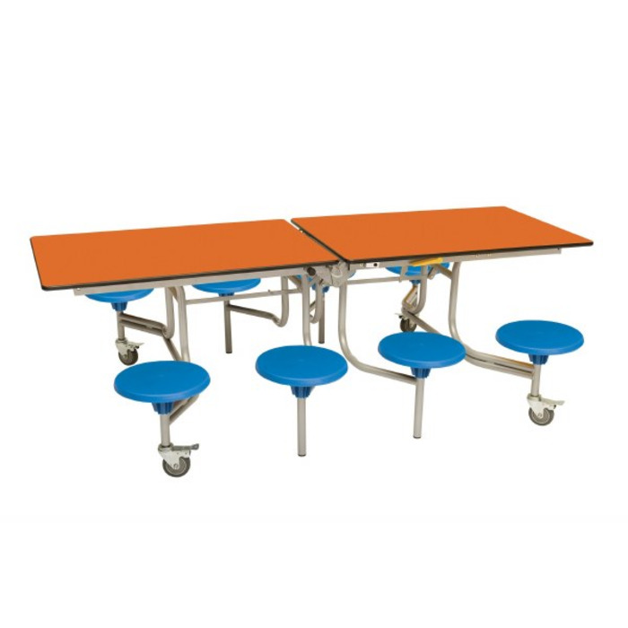 8 Seat Rectangular Mobile Folding Table