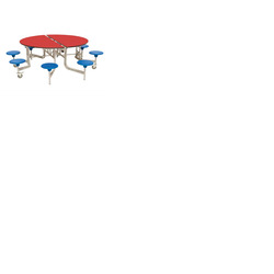 8 Seat Round Mobile Folding Table
