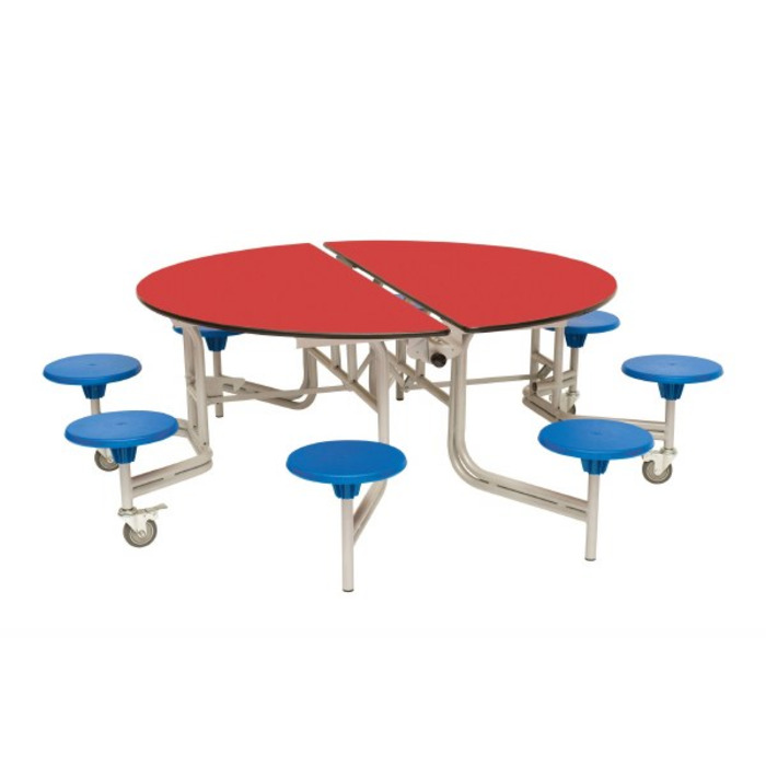 8 Seat Round Mobile Folding Table