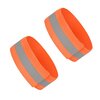 High Vis Orange Reflective Ankle & Arm Bands For Cycling & Running