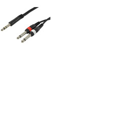 Two Mono 1 /4" Jack To One Stereo 1 /4" Jack