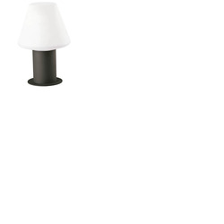 Short Lamp Style Garden LED Post Light in Black 12V