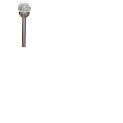 LED Solar Garden Light with Cracked Glass - Ground Spike - No wiring Required