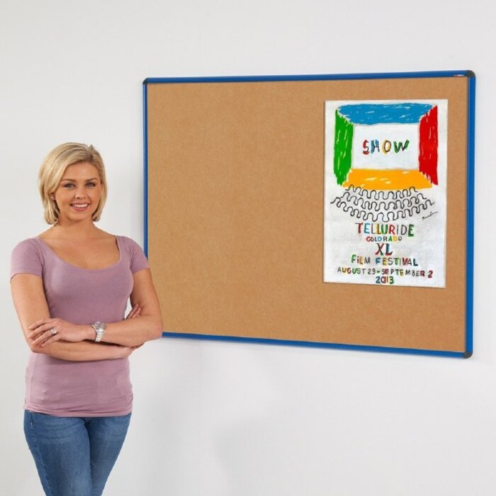 Shield Resist-a-Flame Coloured Frame Eco-Colour Noticeboard
