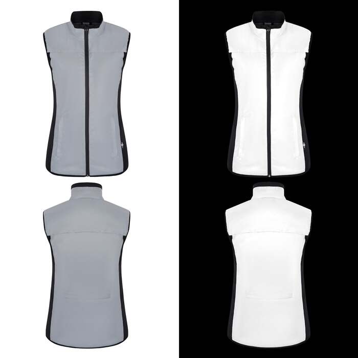 BTR Womens Reflective Cycling & Running High Vis Gilet, Vest