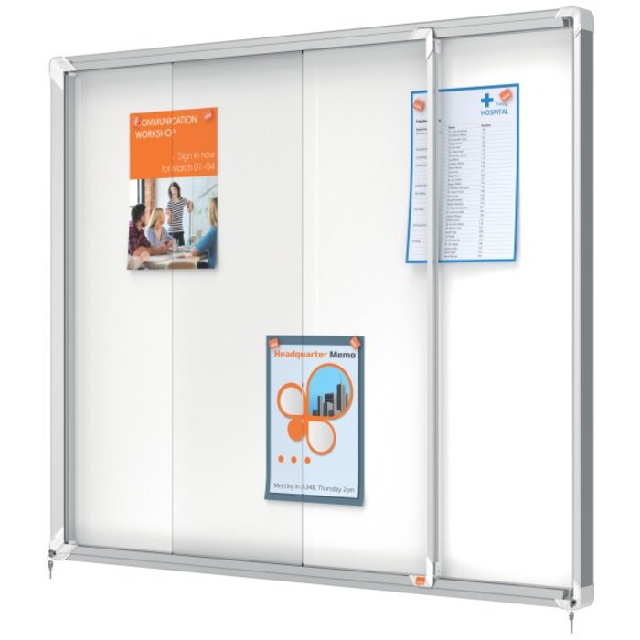 Nobo Premium Plus Lockable Whiteboard