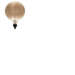 Dimmable LED Smoked Spiral Filament ES Lamp 4W 2200K - G200