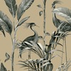Azzurra Leaf Wallpaper Gold World of Wallpaper 9505