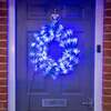 Christmas Wreath with Blue Fibre Optics