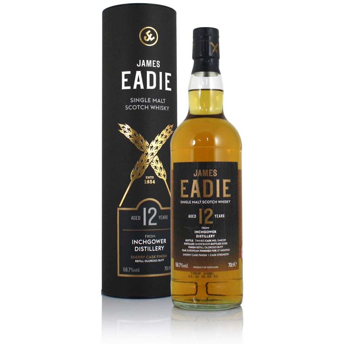 Inchgower 2009 12 Year Old James Eadie Oloroso Cask #348039