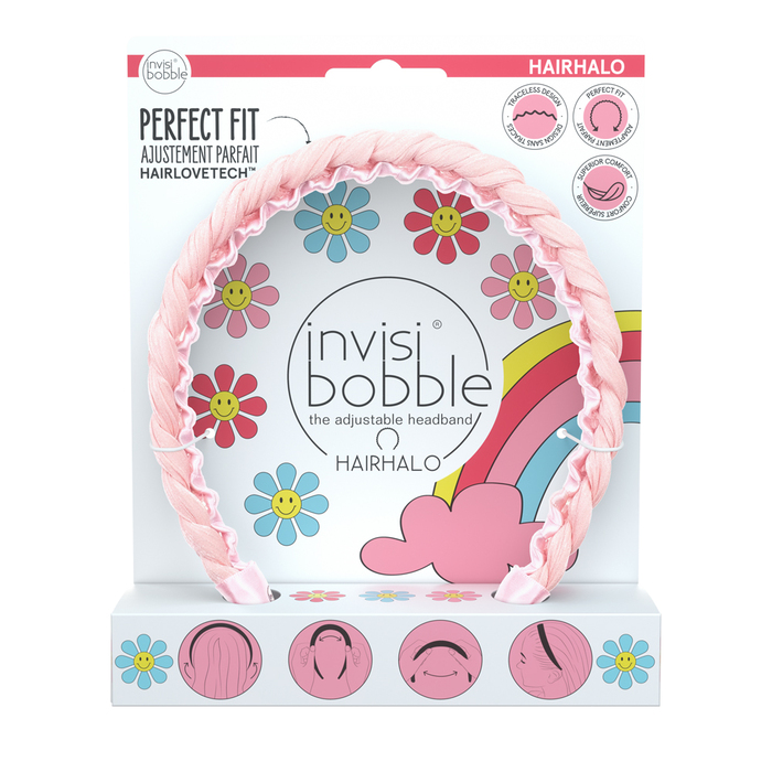 Invisibobble Retro Dreaming Collection - Hair Halo Eat, Pink and Be Merry