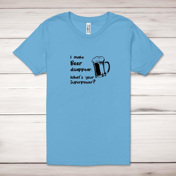 I Make Beer Disappear Adult T-Shirt